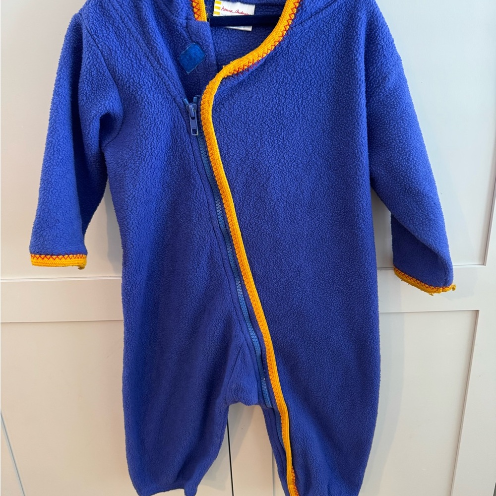 Hanna Andersson Blue One Piece with Orange Trim
